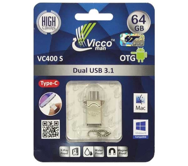 فلش مموری ویکومن مدل VC400 ظرفیت 64 گیگابایت - تصویر 1