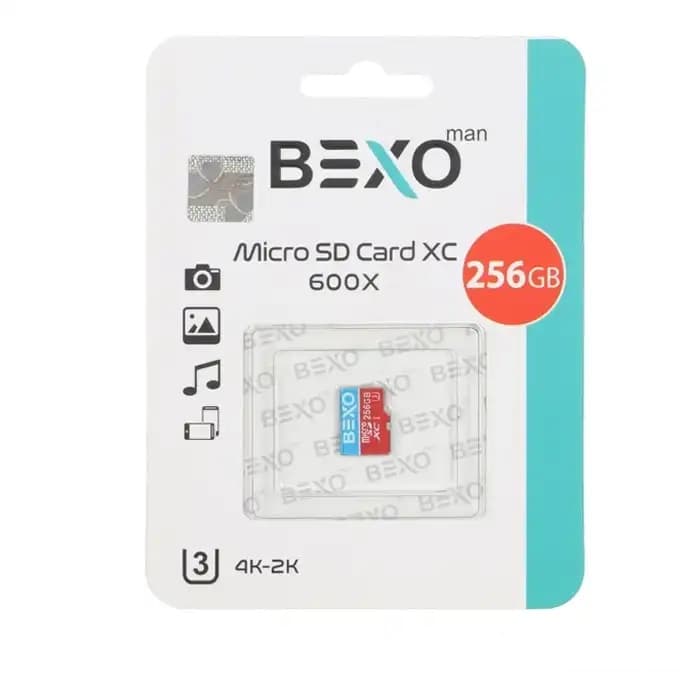 کارت حافظه MicroSDHC بکسو استاندارد UHS-I U3 سرعت 90MBps ظرفیت 256 گیگابایت - تصویر 1