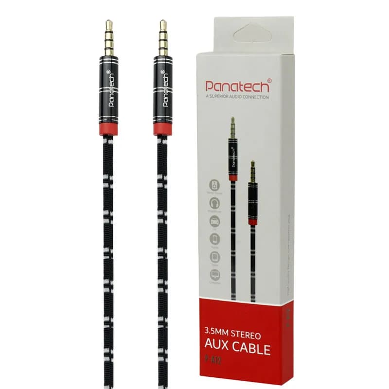کابل AUX پاناتک مدل P-A12 طول 1 متر - یزد موبایل